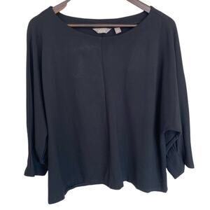 Motto Black Dolman Sleeve Top - 1X